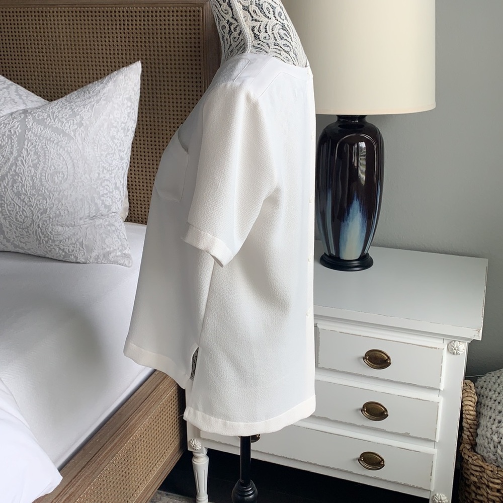 Madewell White Short Sleeve Pocket Tee - Picture 6 of 10
